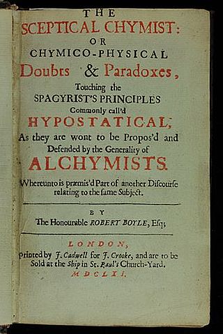 Δημοσιεύση του εργου "The Sceptical Chymist"