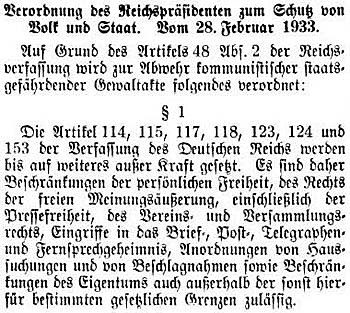 Verordnung zum Schutz von Volk und Staat