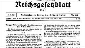 Reichsstatthalter und die Wiederherrstellung des Berufsbeamtentums