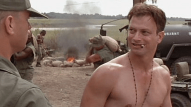 Forrest Gump saves Lieutenant Dan