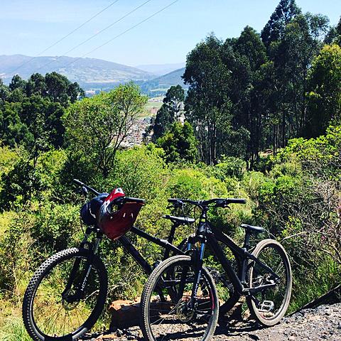 Me atreví a practicar down-hill.