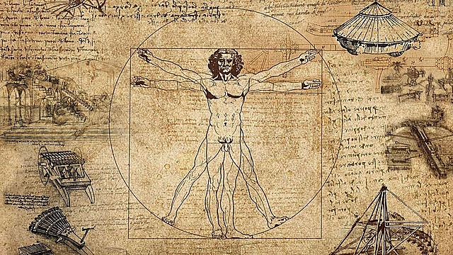 Creació de l'Home de vitruvi de Leonardo da Vinci