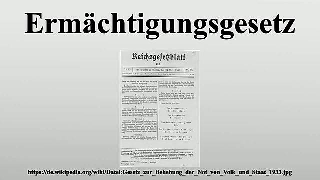 Ermächtigungsgesetz