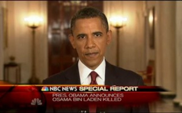 Obama addresses the nation regarding bin Laden's death