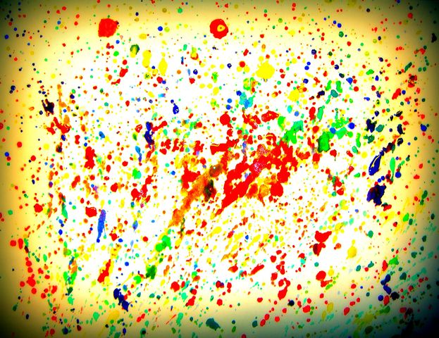 "Jackson Pollock Inspired" Painting