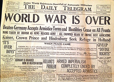 World War 1 Ends