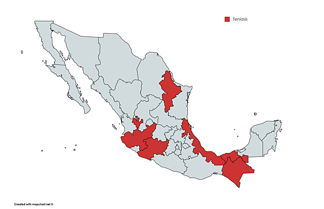 Epidemiología: Teniasis en México
