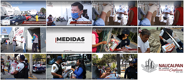 - Entrega de Apoyos a las Comunidades Vulnerables de Naucalpan - Medidas de Prevención contra el COVID -	Jornada de Sanitización y Medidas de Higiene en Mercado de San Bartolo.