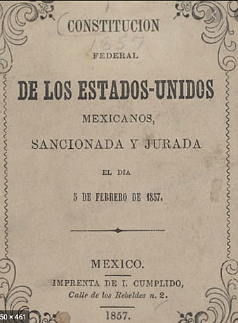 Reformas de la Constitución Política  de la República Mexicana de 1857