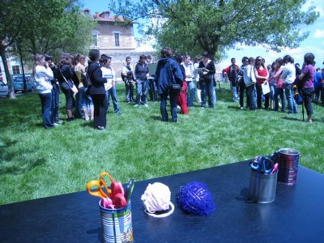 Journée rencontre entre les classes déchets matière