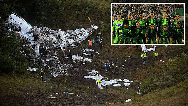 Accident aeri Del Chapecoense Club De Futbol