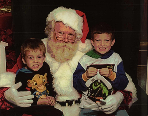 Christmas 1994 - Cody and Justin