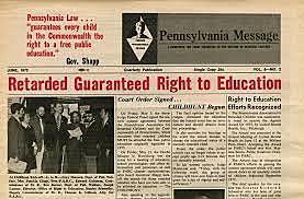 Pennsylvania Association for Retarded Children (PARC) Vs. Commonwealth of Pennsylvania