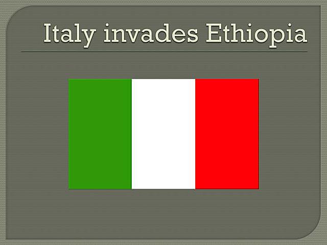 Fascist Italy invades, conquers, and annexes Ethiopia.