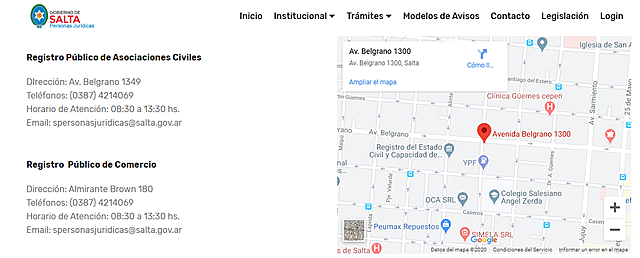 Inscripción en el Registro Público de Comercio