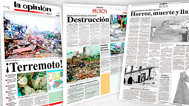 Terremoto Eje Cafetero