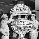 Primer enlace transatlántico de televisión por satélite