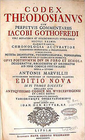 Código Teodosiano de Roma