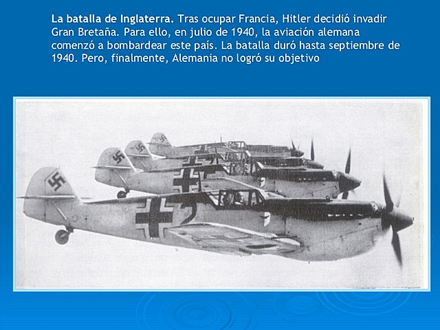 la batalla de Inglaterra