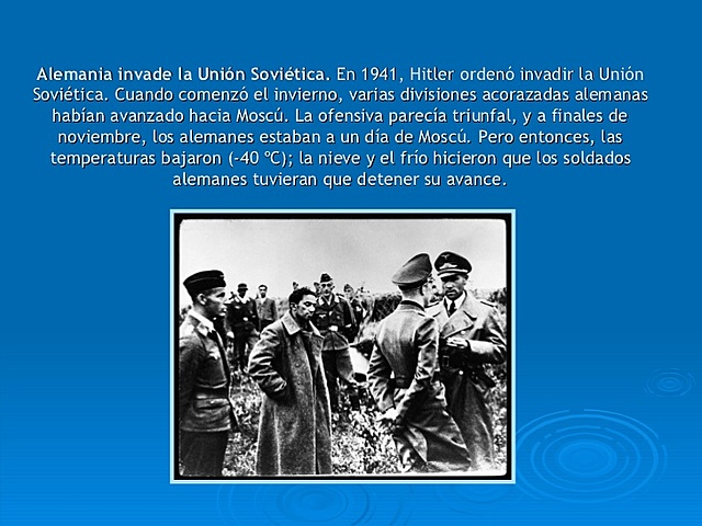 Alemania invade la unión soviética