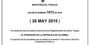 Decreto Único Reglamentario Sector Trabajo