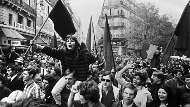 Revolta universitaria a França, anomenada Maig francés.