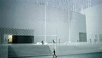 Una pell metàl·lica translúcida transformarà l'IVAM en un 'far de l'art' de 30 metres