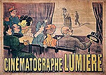 Louis i Auguste Lumière presenten el cinematògraf.