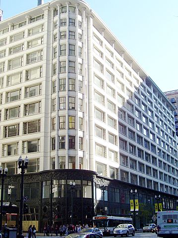 Edifici magatzems Carson de Louis Sullivan, Escola de Chicago (llavor del funcionalisme)