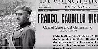 End of the Spanish Civil War.