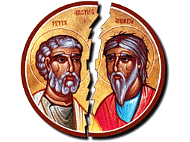 Cisma de la Iglesia Bizantina y de la Iglesia de Roma