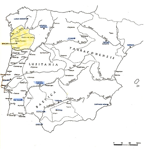 Reorganização da Hispânia em províncias