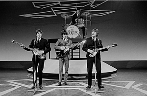 Surt la banda britànica Els Beatles.