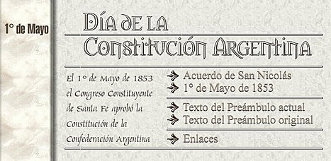 Sanción de la Constitución de la Nación Argentina