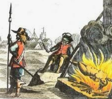 Sežgana zadnja čarovnica v Sloveniji