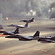 Oil wells aircraft fire soldiers kuwaiti iraqi 1991