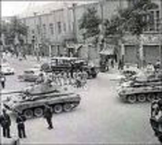 U.S. overthrows the Iranian government