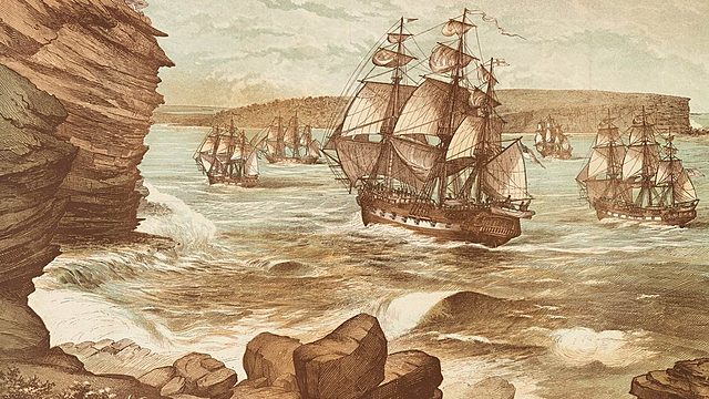Arrival of First Fleet at Sydney Cove