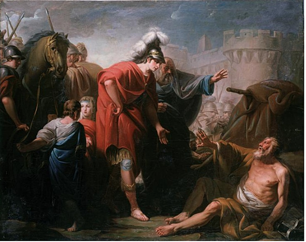 Alexander visits Diogenes