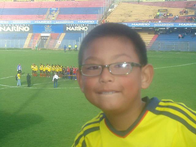 My first soccer game in a stadium