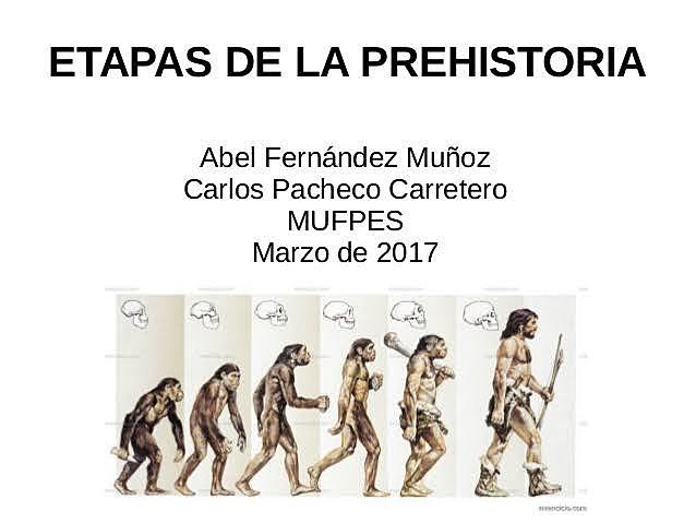Etapas  de la prehistoria