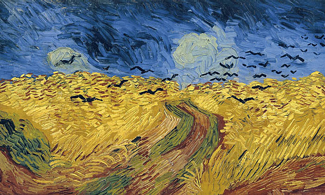 Campo di grano con volo di corvi - Van Gogh