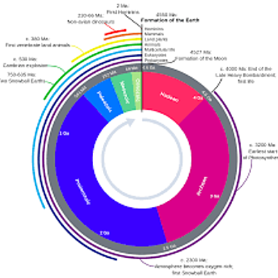 Timeline: EL IMPACTO DE LOS PERIODOS GEOLOGICOS