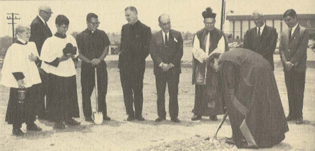 Ground is broken for present churchbuilding