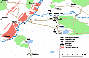 Inicio de la Batalla de Wizna