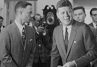 All-American Team meets President Kennedy