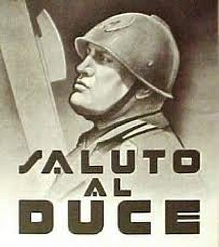 Mussolini dissolves Italian parliament/becomes dictator