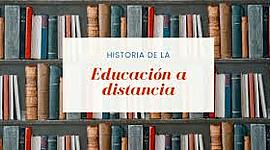Timeline: Educación a distancia, desarrollo tecnológico y contexto social.