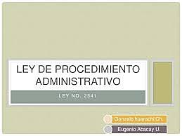 Ley de procedimiento administrativo