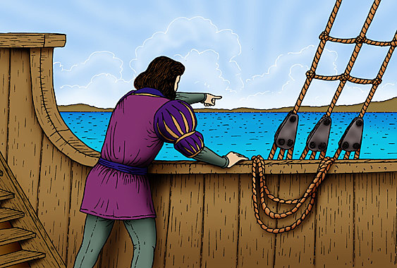 Llegada de Rodrigo de Bastidas